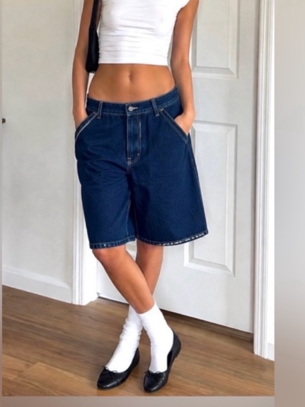 NWT Free People We The Free Montana Longline Shorts Sz 30